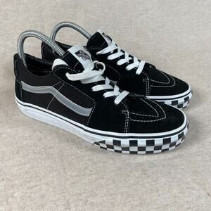 Vans Juniors Low Top Sneakers Size 7 Sk8-Low Reflective Sidestripe Checkerboard
